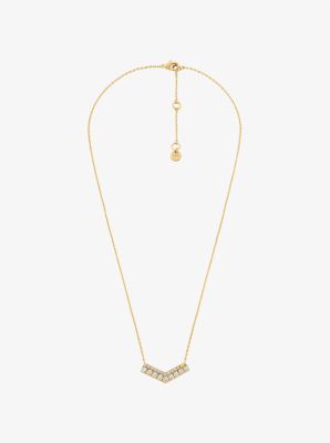 Pavé Chevron Necklace