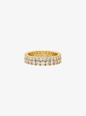 Michael Kors Double Pavé Ring In Gold