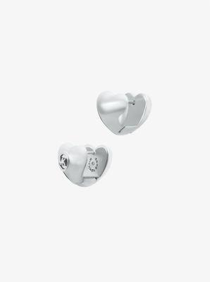 Puffy Heart Huggie Earrings