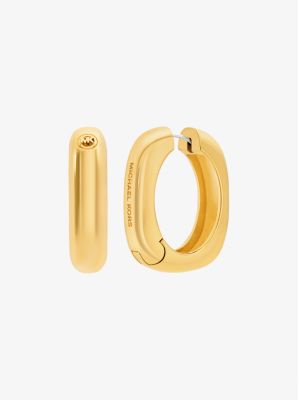 Square Hoop Earrings in DORADO | Michael Kors