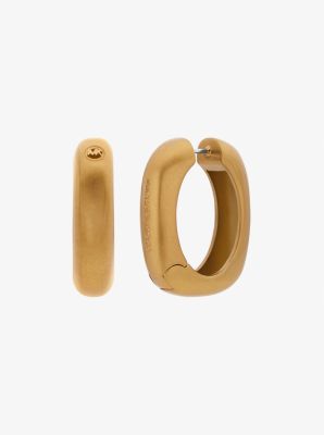 Square Hoop Earrings in ANTIQUE GOLD | Michael Kors