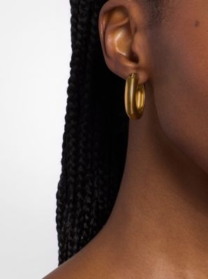Square Hoop Earrings in ANTIQUE GOLD | Michael Kors