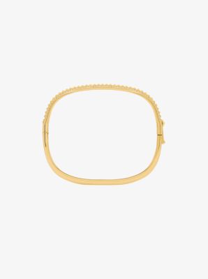 Pav&eacute; Gold-Tone Brass Bracelet in DORADO | Michael Kors