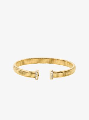 Bracelet-manchette Ribbon Flex &agrave; pav&eacute;