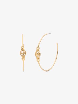 Michael kors gold hoops discount