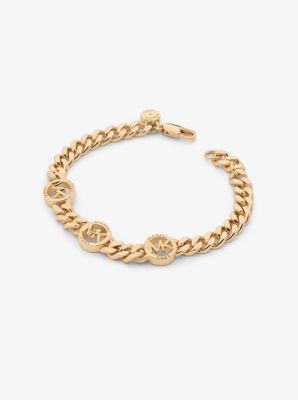 Greenwich Precious Metal-Plated Brass Curb Link Bracelet image number 1