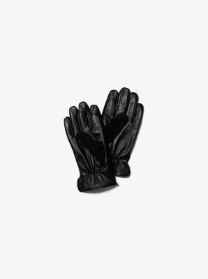 Leather Gloves  in BLACK | Michael Kors