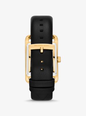 Petite Monroe Gold-Tone and Leather Watch image number 2