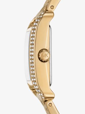 Mini Monroe Pavé Gold-Tone Watch image number 1