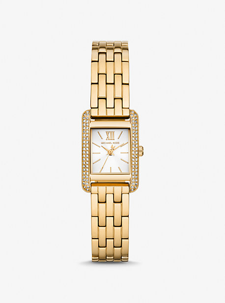Mini Monroe Pavé Gold-Tone Watch