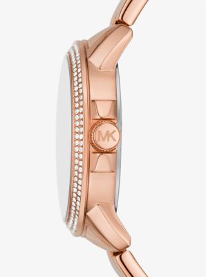 Brynn Palm Pavé Rose Gold-Tone Watch | Michael Kors [US]