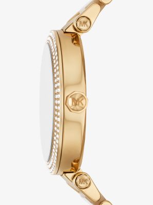 Parker Pavé Gold-Tone Acetate Watch