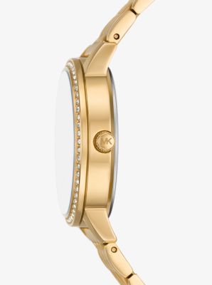 Melissa Pavé Gold-Tone Watch