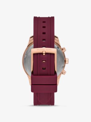 Michael Kors Pink-Tone Silicone hotsell Watch