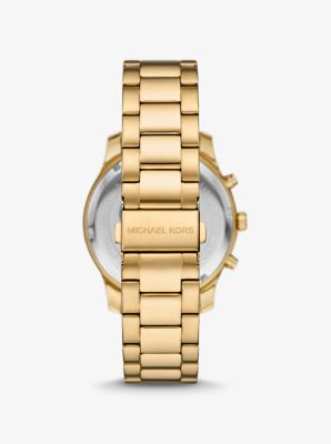 Oversized Berkley Pavé Gold-Tone Watch image number 2