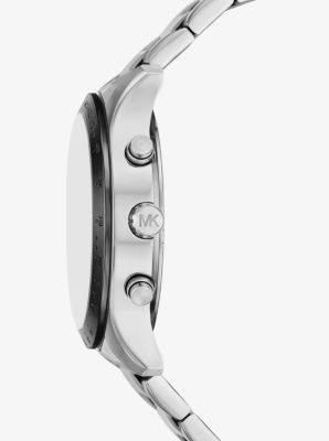 Oversized Berkley Pavé Silver-Tone Watch image number 1