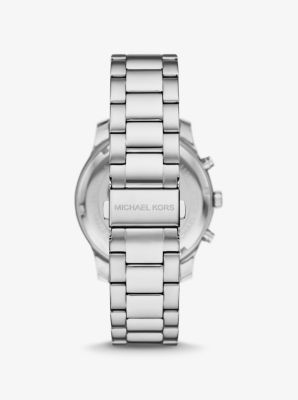 Oversized Berkley Pavé Silver-Tone Watch image number 2