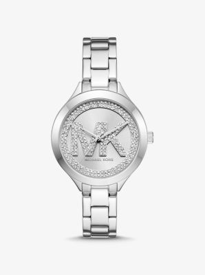 Montre Aspyn de ton argent à pavé