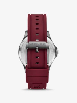 Montre surdimensionnée Bowen en silicone de ton gris acier image number 0