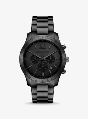 Oversized Berkley Black Tone Watch Michael Kors