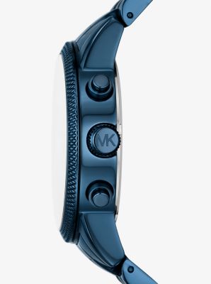 Oversized Hutton Blue-Tone Watch