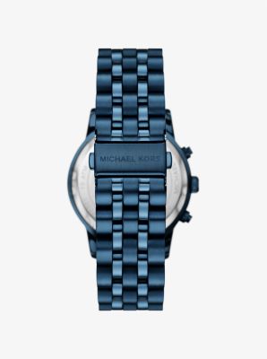 Oversized Hutton Blue-Tone Watch