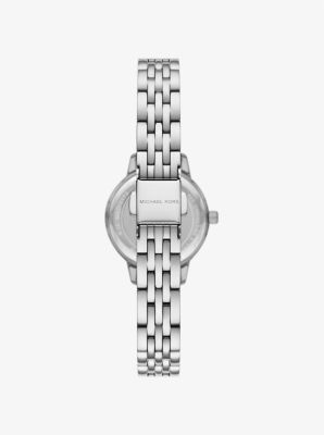 Montre miniature Melissa de ton argent à pavé image number 2