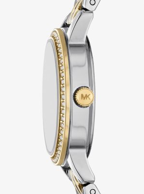 Mini Melissa Pavé Two-Tone Watch image number 1