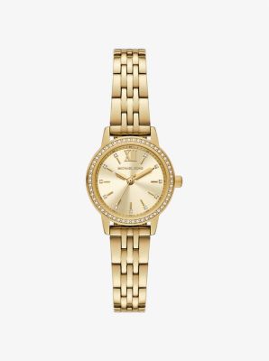 Mini Melissa Pavé Gold-Tone Watch image number 0