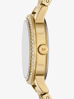 Mini Melissa Pavé Gold-Tone Watch image number 1