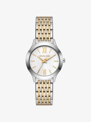 Michael Kors Mini Aspyn Two-tone Watch In Gold