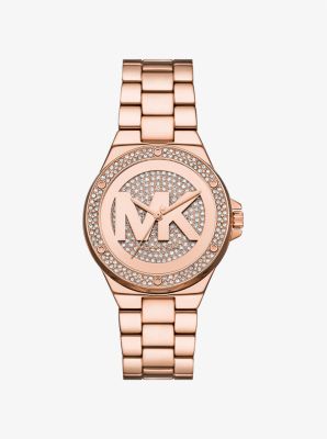 Lennox Pavé Rose Gold-Tone Watch