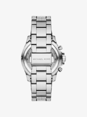 Oversized Everest Pavé Silver-Tone Watch