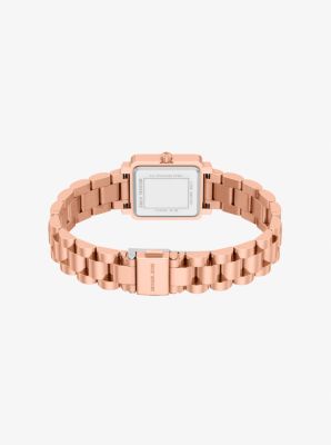 Petite Gwynn Pav&eacute; Rose Gold-Tone Watch
