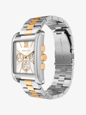 Oversized Monroe Two-Tone Watch in TWO TONE | Michael Kors