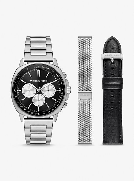 Michael Kors Oversized Sullivan Watch Gift Set In White