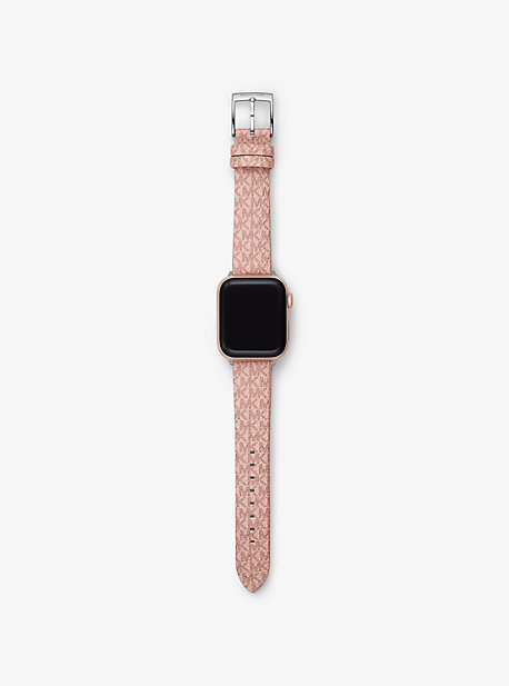 MK Logo Strap For Apple Watch(r) - Pink - Michael Kors
