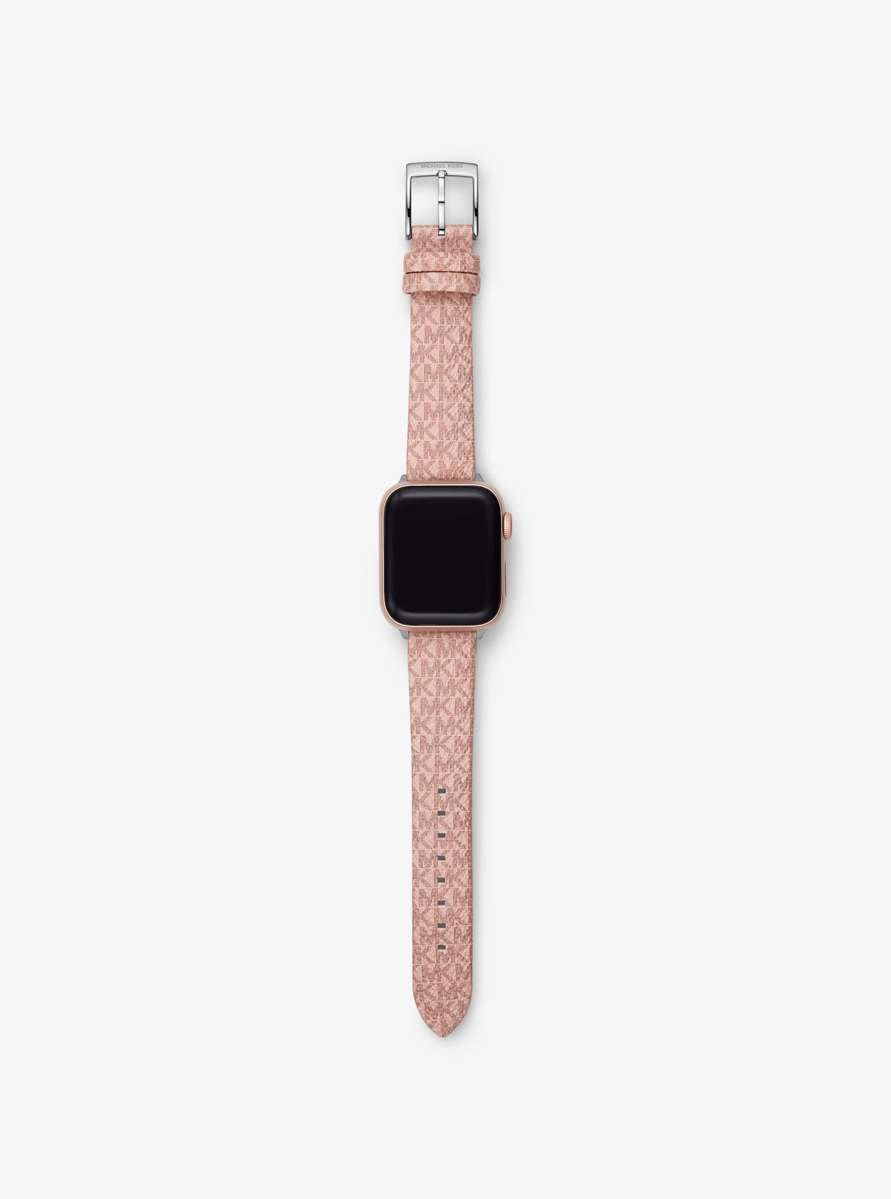 MK Logo Strap For Apple WatchÂ® - Pink - Michael Kors