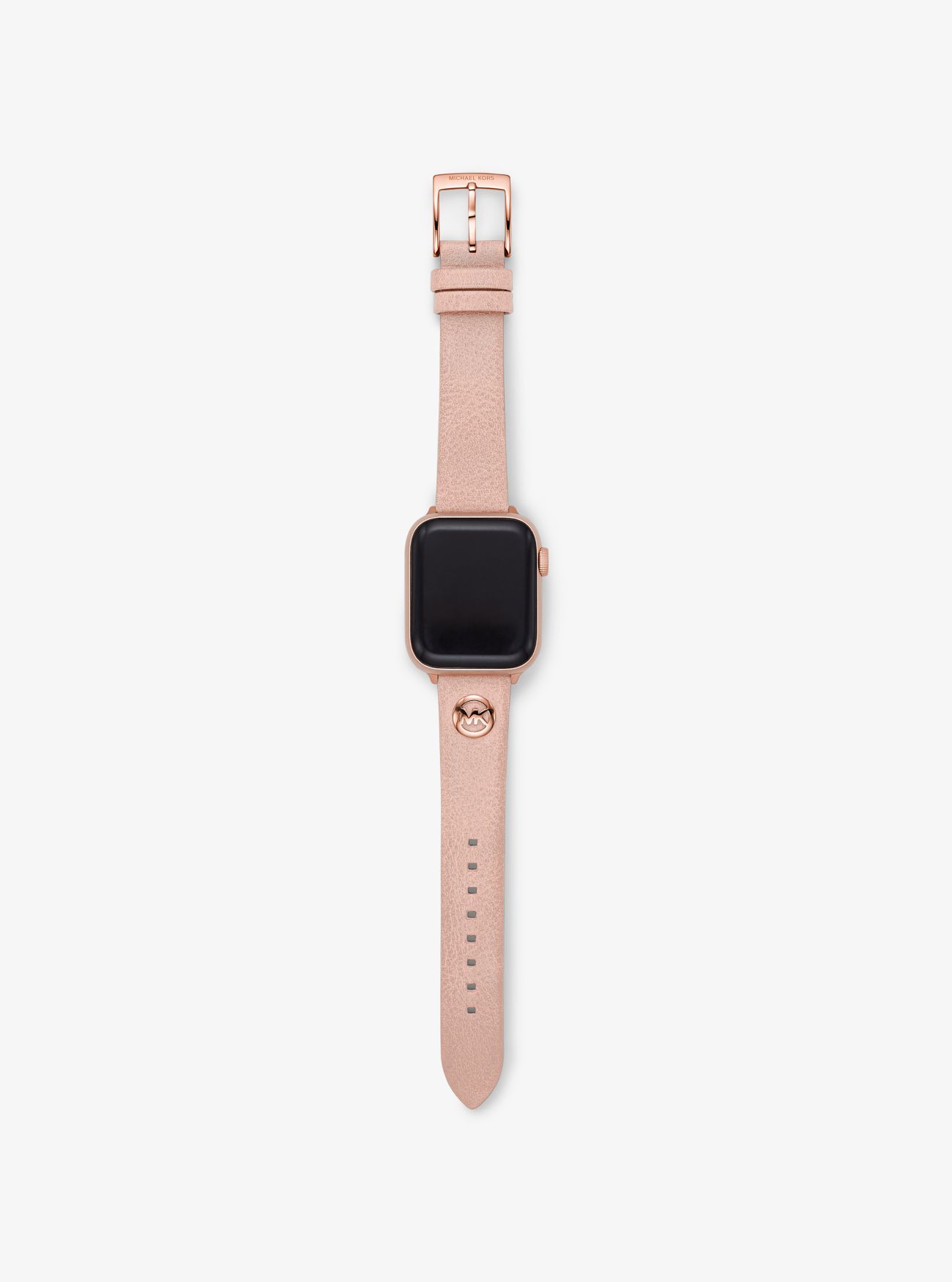 MK Leather Strap For Apple Watch® - Pink - Michael Kors