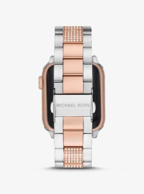 Bracelet à deux tons et à pavé pour Apple Watch® | Michael Kors Canada