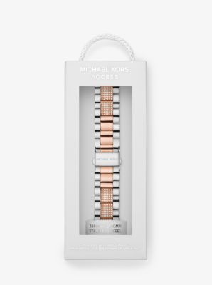 Michael Kors Pave Two Tone Apple Watch Strap MKS8005 for Women