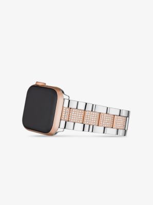 Pavé Two-Tone Strap For Apple Watch® | Michael Kors Canada