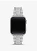Pavé Silver-Tone Strap For Apple Watch® image number 0