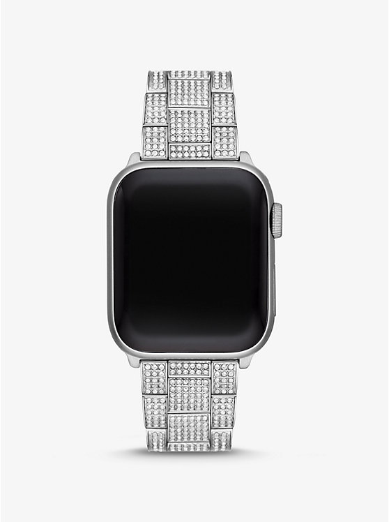 Bracelet argenté à pavé pour Apple Watch® image number 0