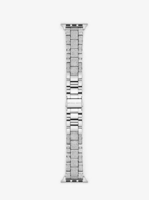 Pavé Silver-Tone Strap For Apple Watch® | Michael Kors