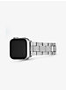 Bracelet argenté à pavé pour Apple Watch® image number 4