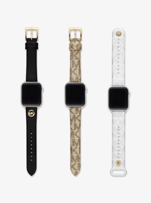 Logo and Rubber Straps For Apple Watch® Gift Set