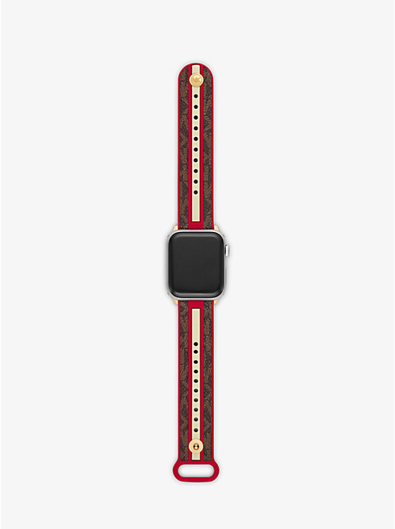 Logo Stripe Strap For Apple Watch® image number 0