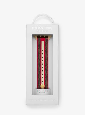 Logo Stripe Strap For Apple Watch&reg;