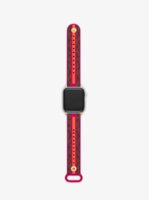 Bracelet &agrave; logo et &agrave; rayures pour Apple Watch&reg;